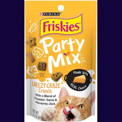 Friskies Party Mix Crunch Treats Cheezy Craze