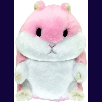 Petsport Tiny Tots Fat Hamster Plush Dog Toy Pink