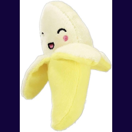 Petsport Tiny Tots Foodies Banana Plush Dog Toy