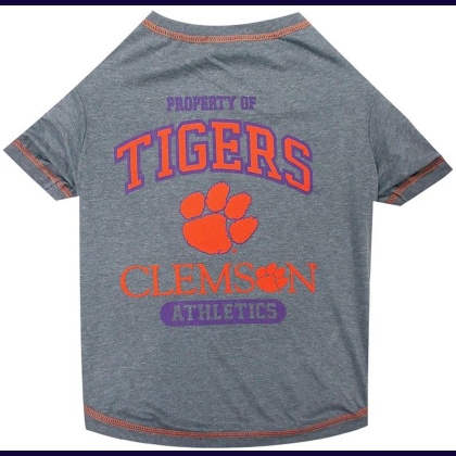 Pets First Clemson Tee Shirt for Dogs and Cats