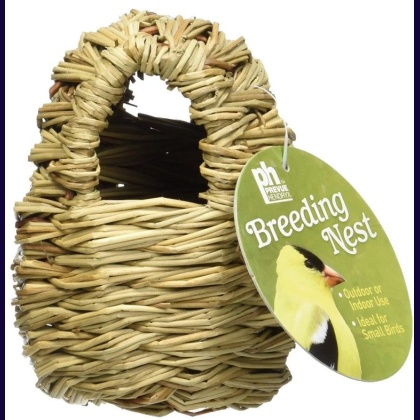 Prevue Finch All Natural Fiber Covered Twig Nest