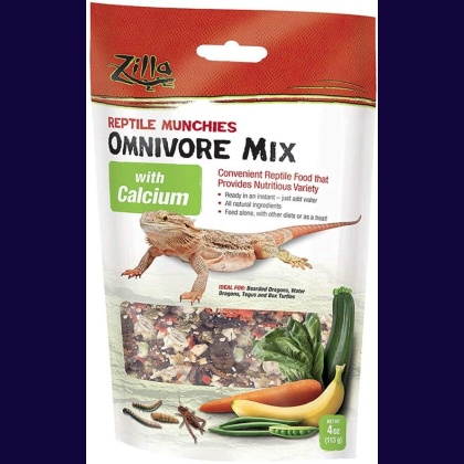 Zilla Reptile Munchies - Omnivore Mix with Calcium