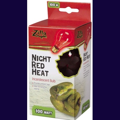 Zilla Incandescent Night Red Heat Bulb for Reptiles