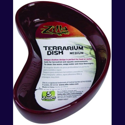 Zilla Kidney Shaped Terrarium Dish - Food or Water