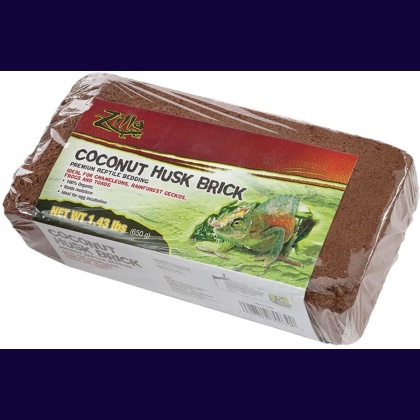 Zilla Coconut Husk Premium Reptile Bedding Brick