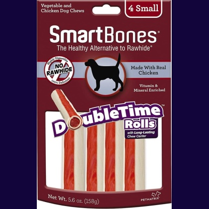 SmartBones DoubleTime Roll Chews for Dogs - Chicken