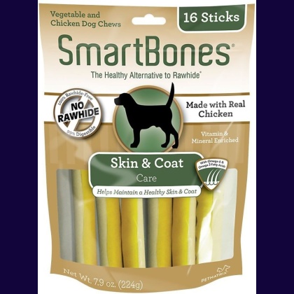 SmartBones Skin & Coat Care Treat Sticks for Dogs - Chicken