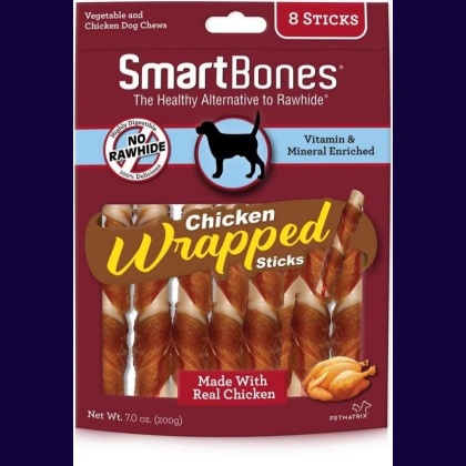 SmartBones Chicken Wrapped Sticks Rawhide Free Dog Chew