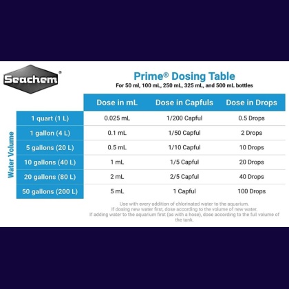 Seachem Prime Water Conditioner F/W &S/W