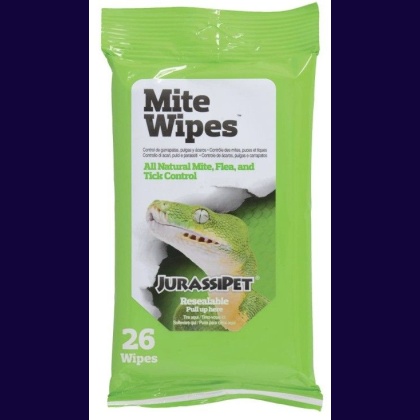 JurassiPet MiteWipes All Natural Mite, Flea and Tick Control