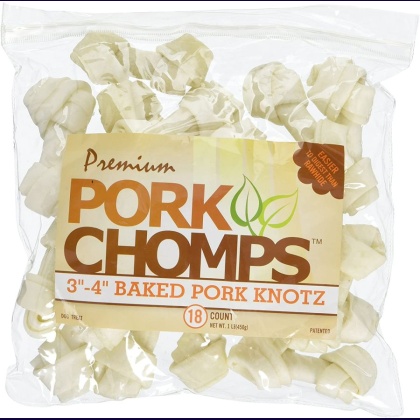 Pork Chomps Knotz Knotted Pork Chew - Baked