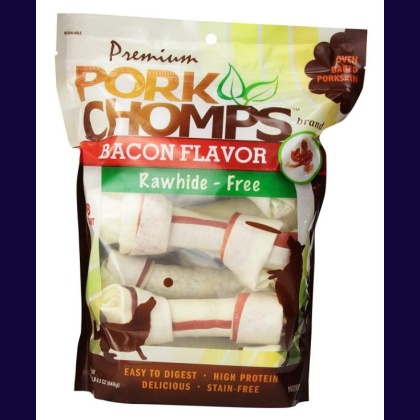 Pork Chomps Premium Pork Knotz - Bacon Flavor