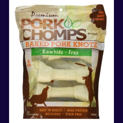 Pork Chomps Premium Pork Knotz - Baked