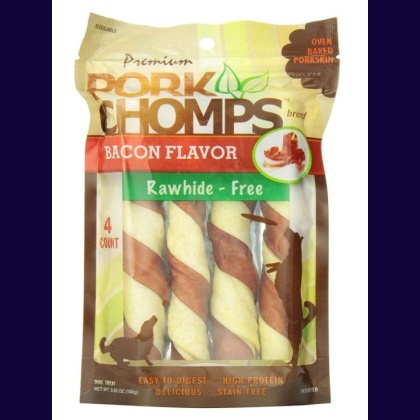 Pork Chomps Premium Pork Twistz - Bacon