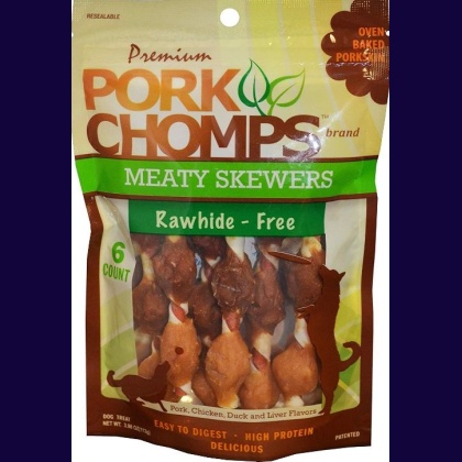 Pork Chomps Premium Nutri Chomps Meaty Skewers