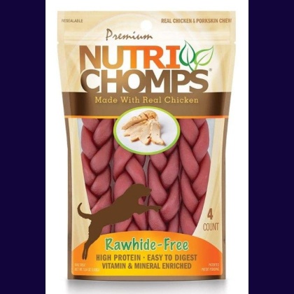 Premium Nutri Chomps Chicken Flavor Braids