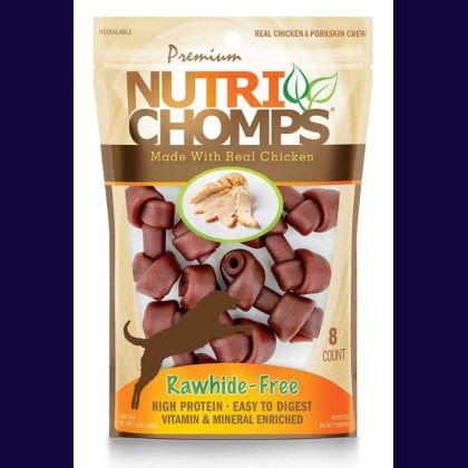 Premium Nutri Chomps Chicken Flavor Mini Knots