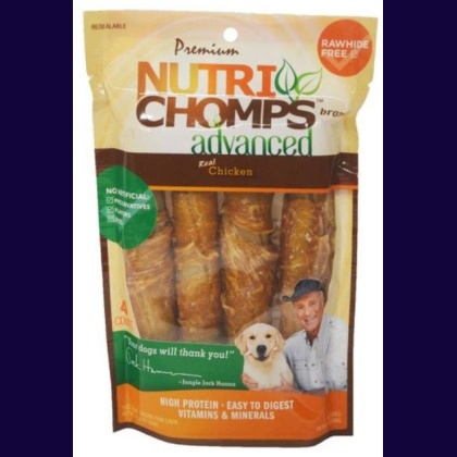 Nutri Chomps Advanced Twists Dog Treat Chicken Flavor