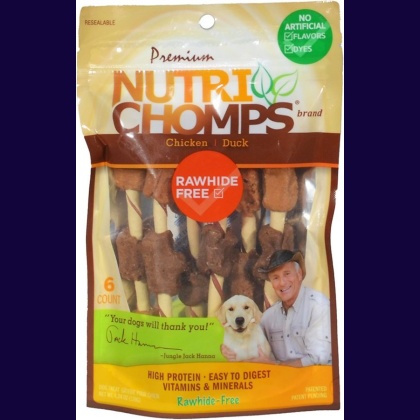 Nutri Chomps Chicken and Duck Kabobs Dog Treat