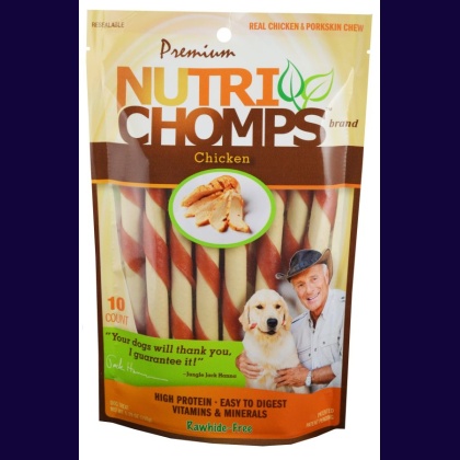 Nutri Chomps Mini Twist Dog Treat Chicken Flavor