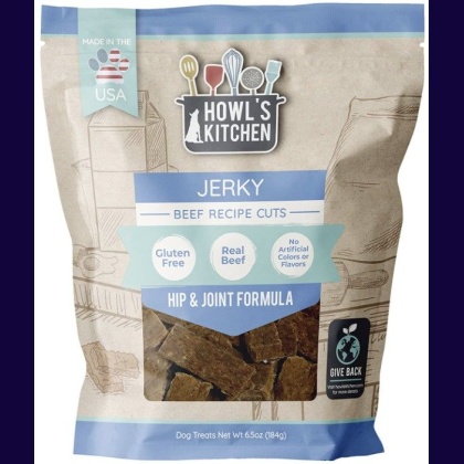 Howls Kitchen Beef Jerky Cuts Hip and Joint Formula