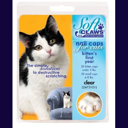 Soft Claws Nail Caps for Cats Clear