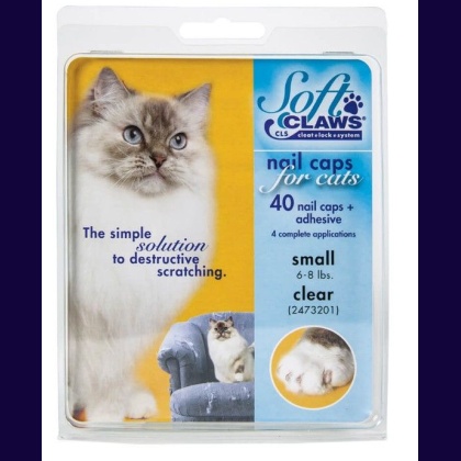 Soft Claws Nail Caps for Cats Clear