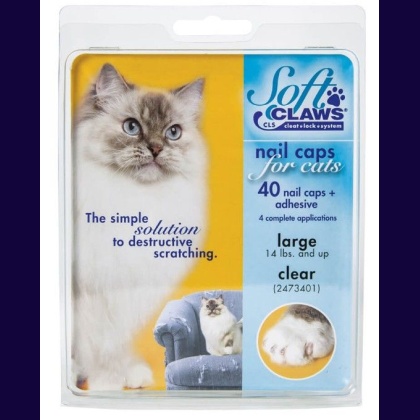 Soft Claws Nail Caps for Cats Clear