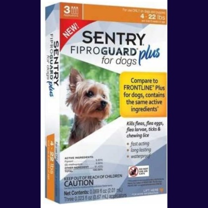 Sentry Fiproguard Plus IGR for Dogs & Puppies