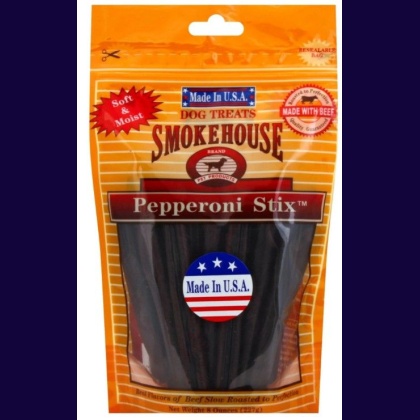 Smokehouse Pepperoni Stix Dog Treats 8\