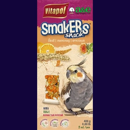 A&E Cage Company Smakers Cockatiel Orange Treat Sticks