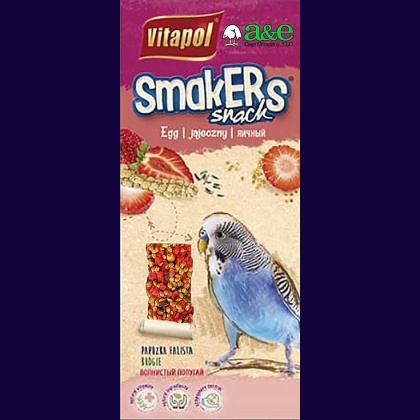 A&E Cage Company Smakers Parakeet Strawberry Treat Sticks