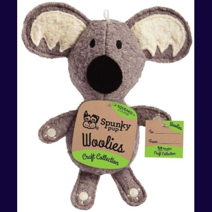 Spunky Pup Woolies Koala Dog Toy