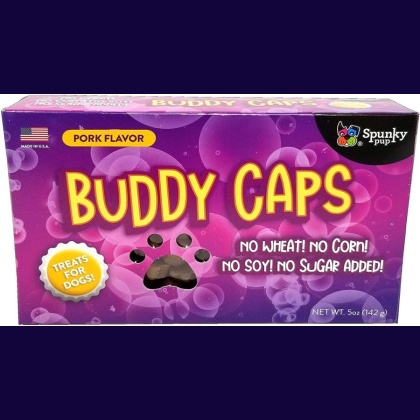 Spunky Pup Buddy Caps Pork Flavored Treats