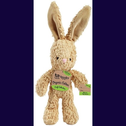 Spunky Pup Organic Cotton Bunny Dog Toy