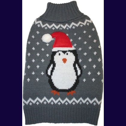 Fashion Pet Gray Penguin Dog Sweater