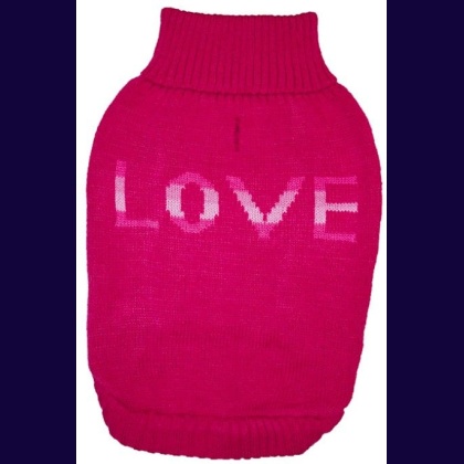 Fashion Pet True Love Dog Sweater Pink