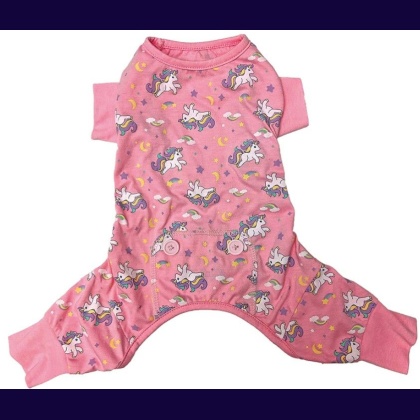 Fashion Pet Unicorn Dog Pajamas Pink