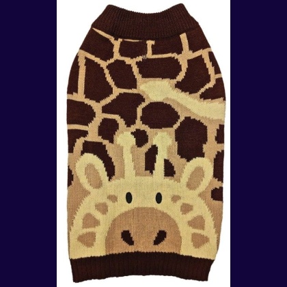 Fashion Pet Giraffe Dog Sweater Brown