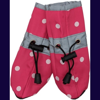 Fashion Pet Polka Dog Dog Rainboots Pink