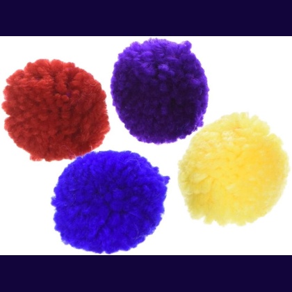 Spot Wool Pom Poms with Catnip Cat Toy