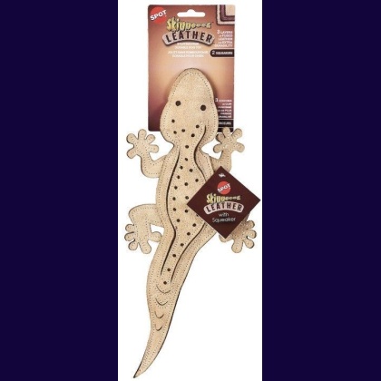 Skinneeez Leather Lizard Dog Toy