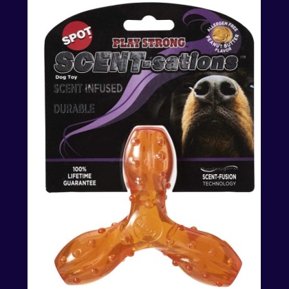 Spot Scent-Sation Peanut Butter Scented Tri Toy