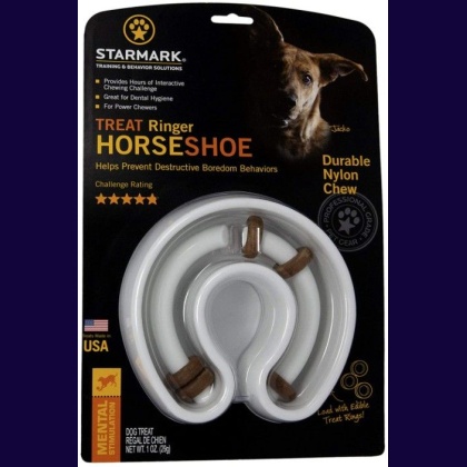 Starmark Horseshoe Ringer Treat Toy