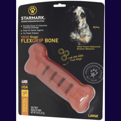 Starmark Flexigrip Ringer Bone Large