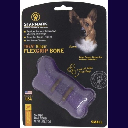 Starmark Flexigrip Ringer Bone Small