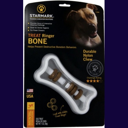 Starmark Ringer Bone Treat Toy