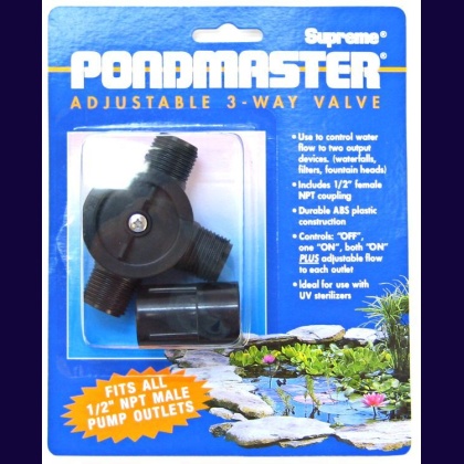 Pondmaster Adjustabel 3-Way Valve