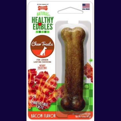 Nylabone Healthy Edibles Wholesome Dog Chews - Bacon Flavor