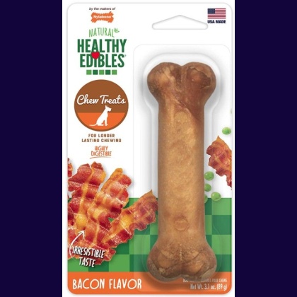 Nylabone Healthy Edibles Wholesome Dog Chews - Bacon Flavor